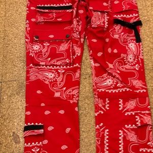 Bandanna cargo pants lg